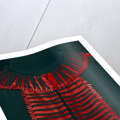 Black and scarlet overdress, detail. Germany, 1920 by Unknown