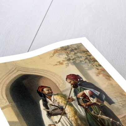 Osmanli Soldiers by Achille-Constant-Theodore-Emile Prisse d'Avennes