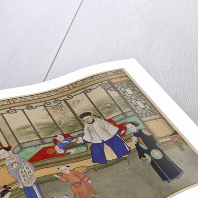 Domestic scene with children playing. China, mid-19th century by Unknown