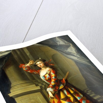 Hester Booth as a Harlequin Woman by John Ellys