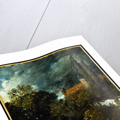 Trees, Sky and Red House by John Constable