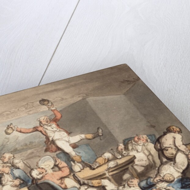 The hunt supper by Thomas Rowlandson
