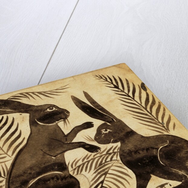 Two Rabbits or Hares by William Frend De Morgan