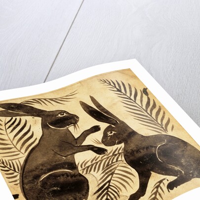 Two Rabbits or Hares by William Frend De Morgan