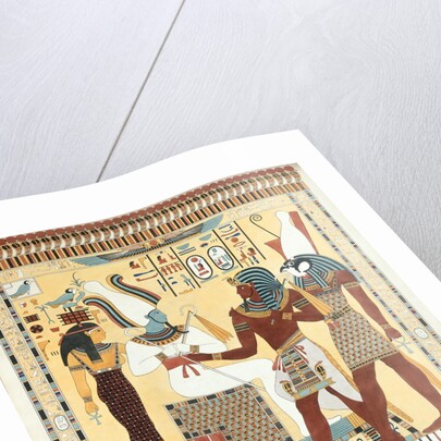 Seti I being conducted by Horus into the presence of Osiris. Luxor, Egypt, 19th century by Giovanni Battista Belzoni
