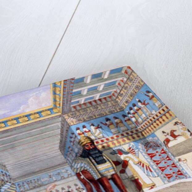 Reconstruction of the Throne Room in the palace of Ashurnasipal II at Nimrud, in Iraq by Austen Henry Layard
