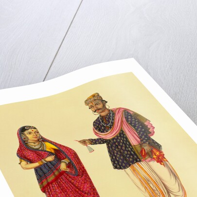 Gujarat couple of Tanjore by Unknown