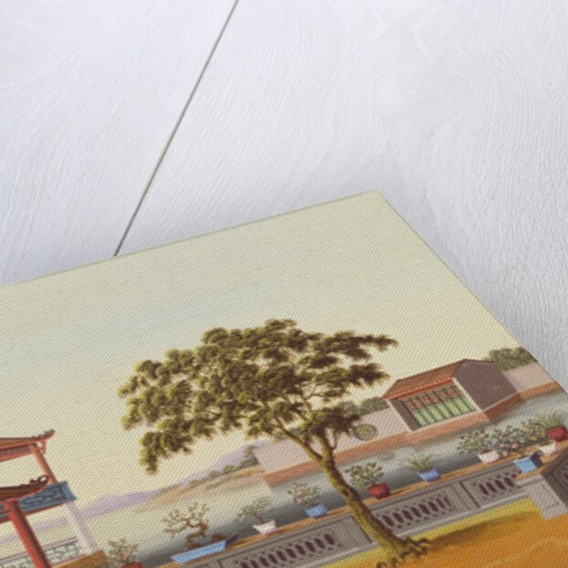 Large garden scene. China, 19th century by Unknown