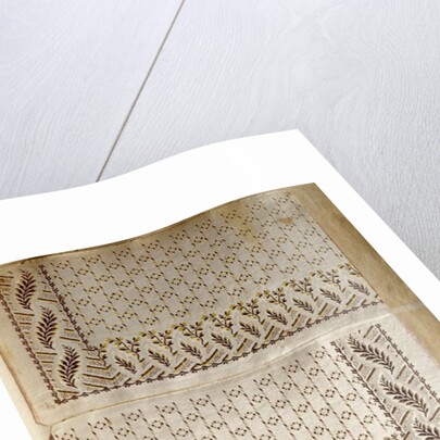 Sample from the pattern book Fancy Vestings and Handkerchief Goods by Anonymous