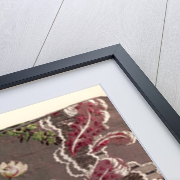 Textil design with a floral pattern by Anonymous