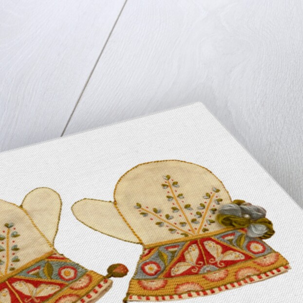 Pair of christening mittens by Charles Ricketts