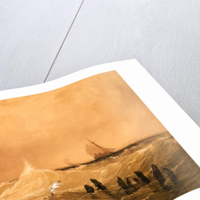 Old Breakwater on the Essex Coast by Charles Bentley