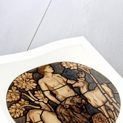 Adam naming the lion and the roebuck by Philip Speakman Webb