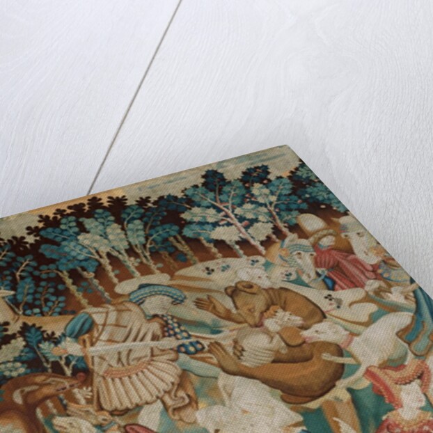 Devonshire Hunting Tapestry, Boar and Bear Hunt, detail by Anonymous