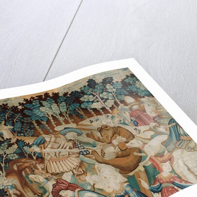 Devonshire Hunting Tapestry, Boar and Bear Hunt, detail by Anonymous