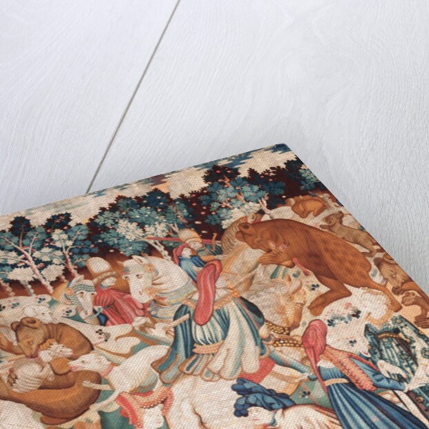 Devonshire Hunting Tapestry - Boar & Bear hunt. Southern Netherlands, 15th century by Anonymous