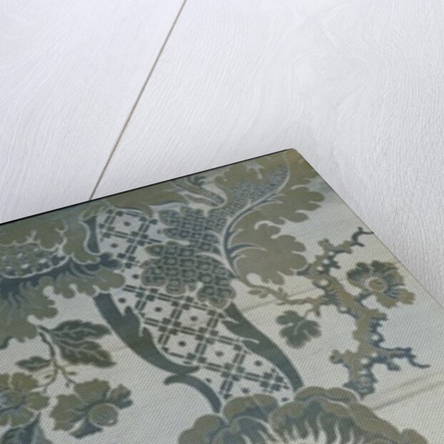 Textile design with flowers by Anonymous