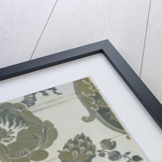 Textile design with flowers by Anonymous