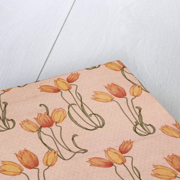 Tulips furnishing fabric by Unknown