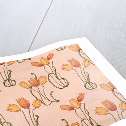 Tulips furnishing fabric by Unknown