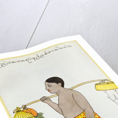 A man taking bribes to an official. Sri Lanka, 19th century by Unknown