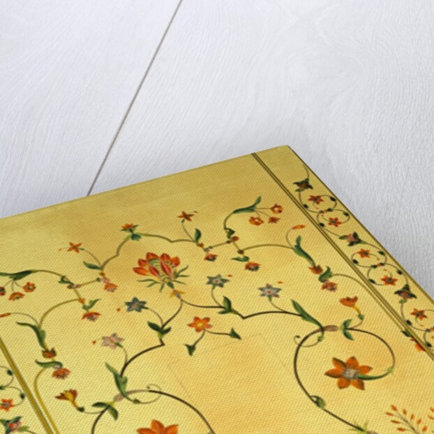 Floral decoration on the cenotaph of Shah Jahan by Unknown