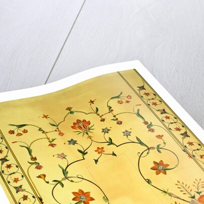 Floral decoration on the cenotaph of Shah Jahan by Unknown