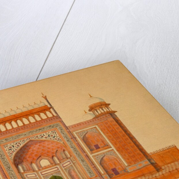 Elevation of the entrance gateway to the garden court of the Taj Mahal by Unknown