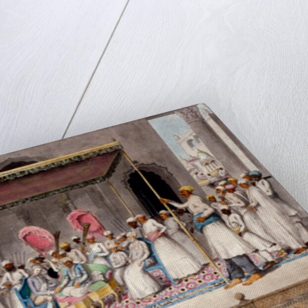 Mubarak-ud-duala in durbar with Sir John D'Oyly at Murshidabad by Unknown