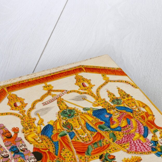 The Coronation of Rama and Sita in their capital by Unknown