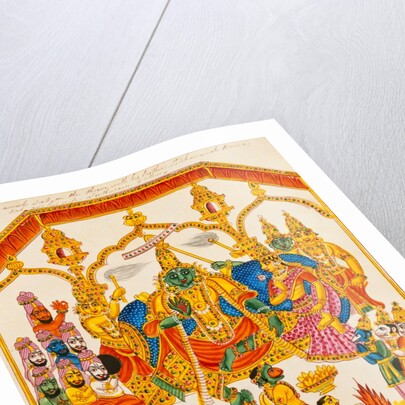 The Coronation of Rama and Sita in their capital by Unknown
