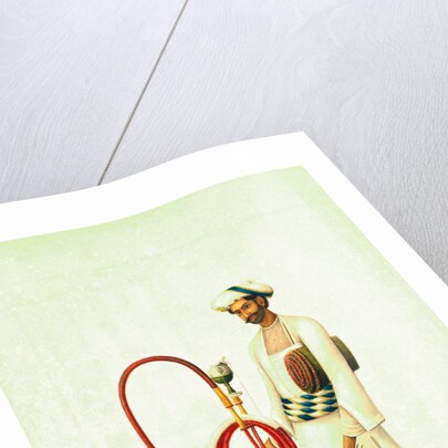 A hookah-bearer by Shaikh Muhammad Amir