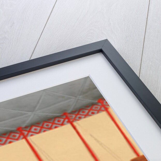 A party of seven female musicians seated under a canopy by Shiva Lal