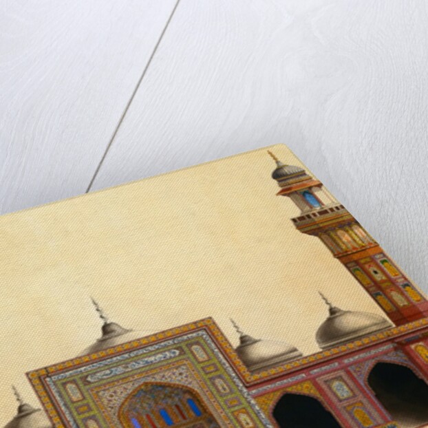 Facade of the Mosque of Wazir Khan by Din Muhammad