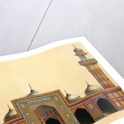 Facade of the Mosque of Wazir Khan by Din Muhammad