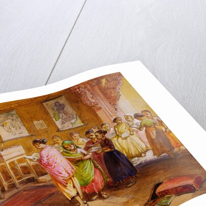 School of Mahratta Brahmin girls by William Simpson