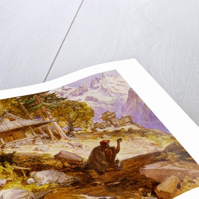 Children Sleeping in the Himalayas by William Simpson