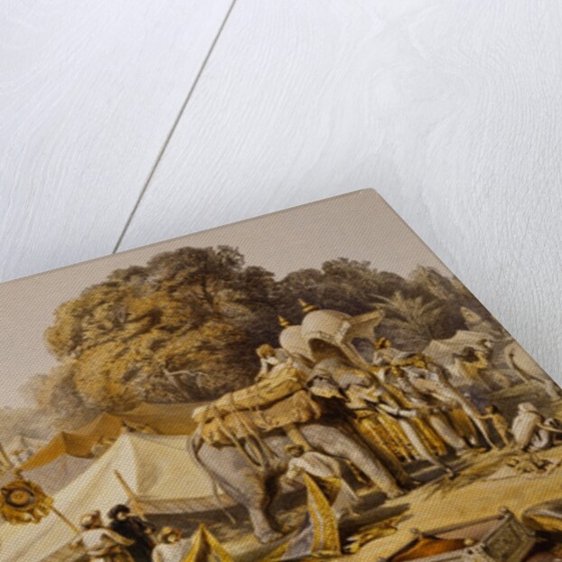 State Elephants in the Mahratta Carup by William Simpson