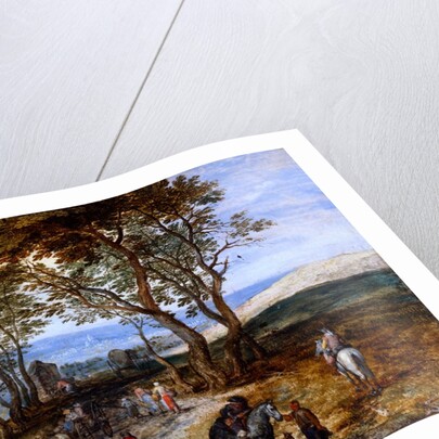 Country Road Scene with Figures by Jan Brueghel The Elder