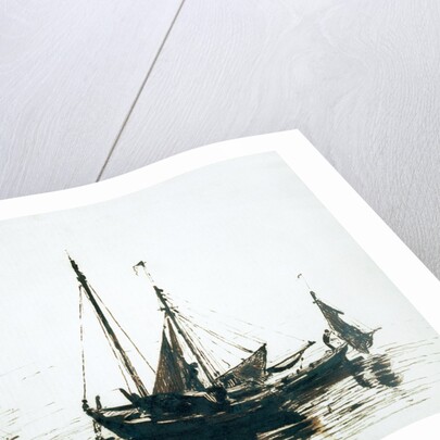 Fishing boats at anchor by John Constable