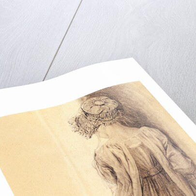 Life study of girl and child by William Mulready