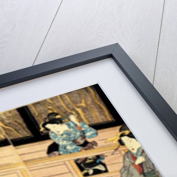 Interior view of a restuarant by Utagawa Kunisada I