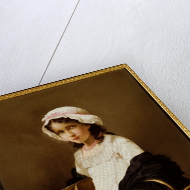 Girl with Basket and Portfolio by Unknown