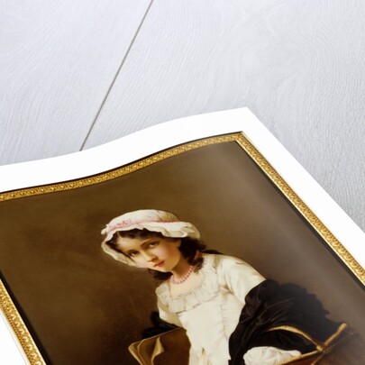 Girl with Basket and Portfolio by Unknown