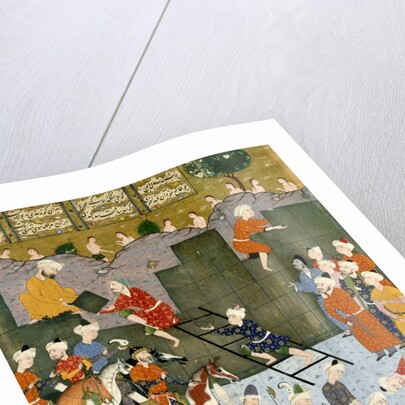 Alexander building his rampart against Gog and Magog. Shiraz, Iran, 16th century by Unknown