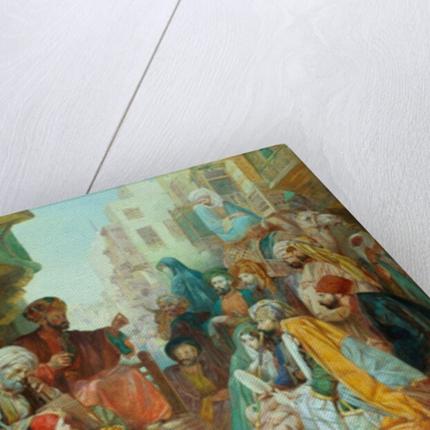 A Cairo Bazaar in Egypt by Charles Cattermole