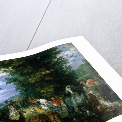 Garden With Animals by Jan Brueghel The Elder)