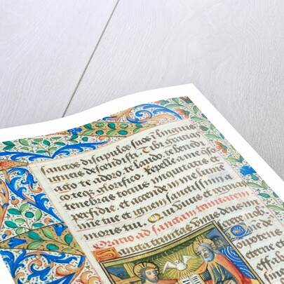 Prayer to The Holy Trinity, from the Playfair Book of Hours. Rouen, France, late 15th century by Unknown