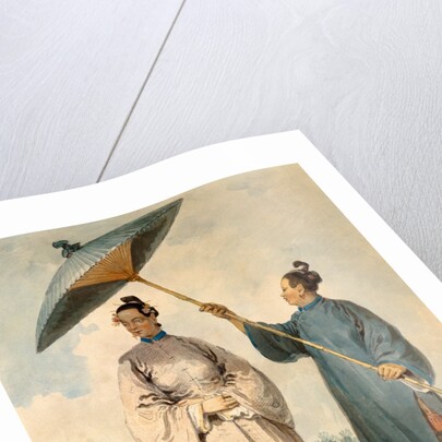 Chinese Lady With Attendant by William Alexander