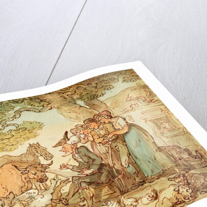 Dr Syntax sketching after nature by Thomas Rowlandson